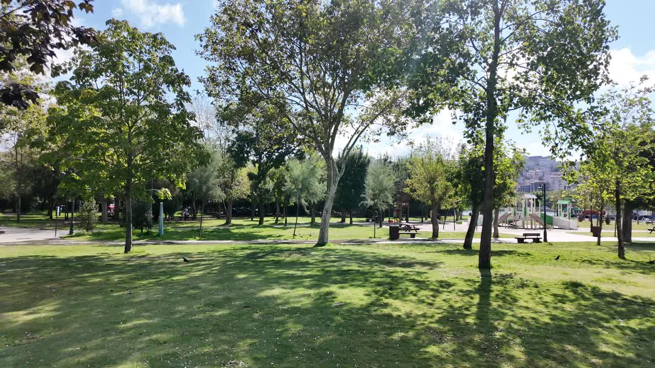 un día soleado en el parque