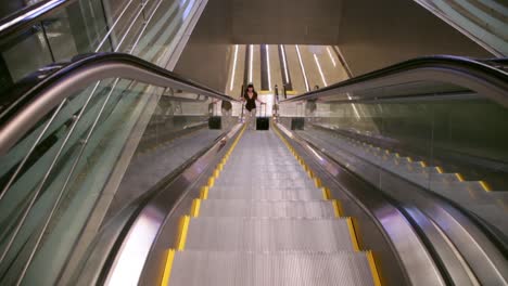 escalators in the international airport