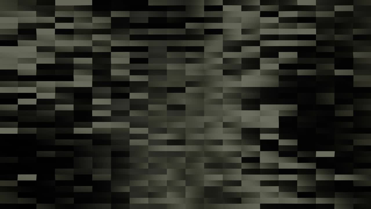 Moving shapes on black ground.