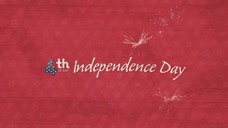 Happy-independence-day-text-banner-against-fireworks-exploding-against-red-background