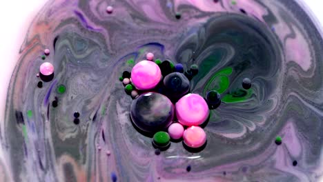 estructura fantástica de burbujas coloridas. textura abstracta acrílica con patrón de mármol.
