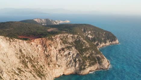 Beautiful-Rugged-Landscape-Of-Porto-Katsiki-Beach-At-The-Ionian-Island-Of-Lefkada-In-Greece