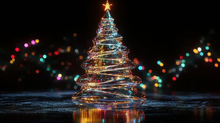 Glowing Crystal Christmas Tree