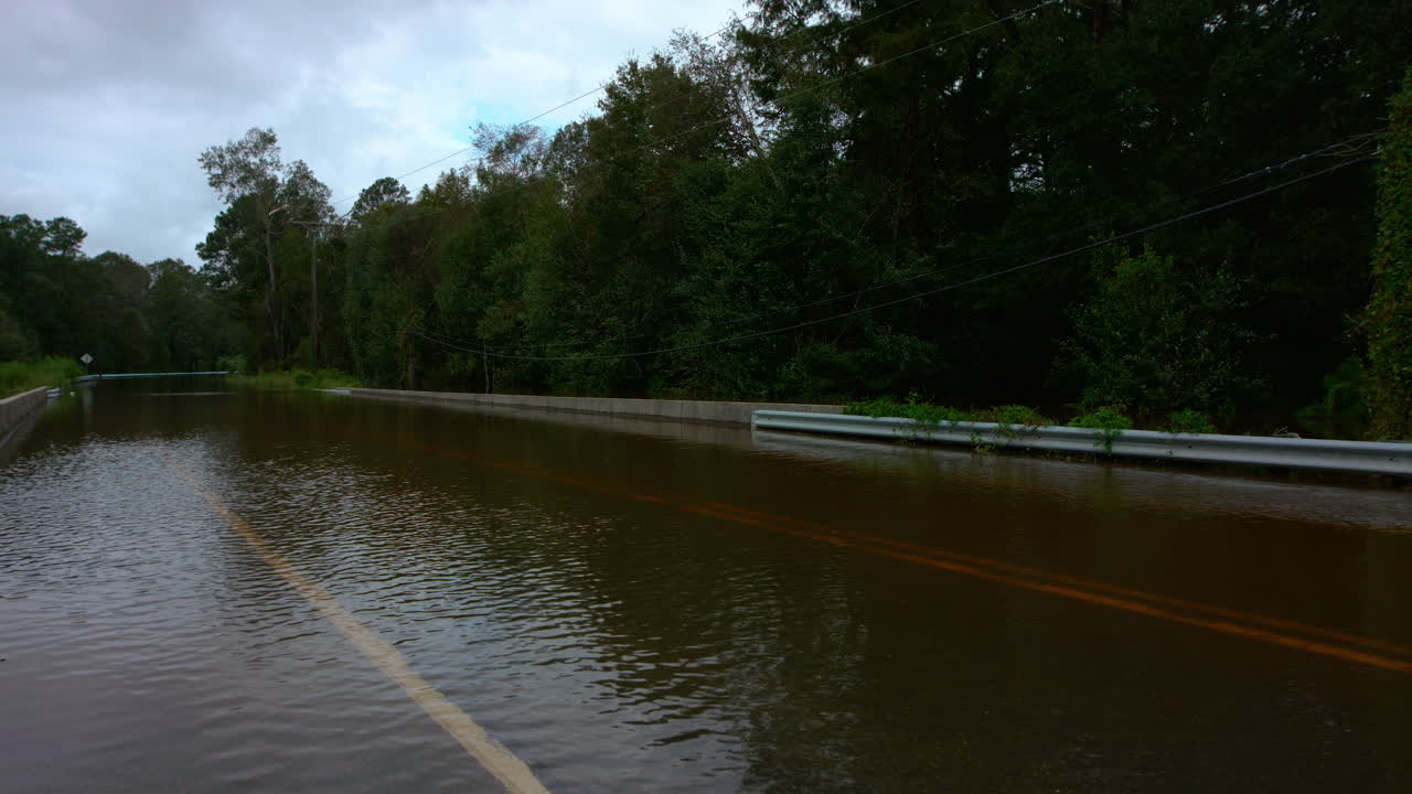 Flooded Road After a Storm