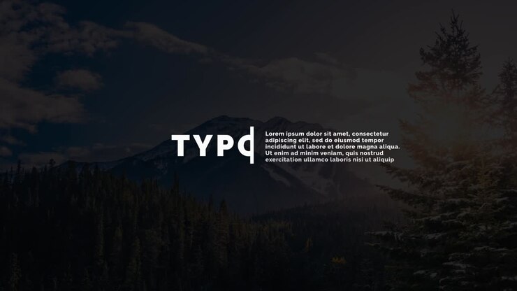 Creative and Modern Design with Nature Background