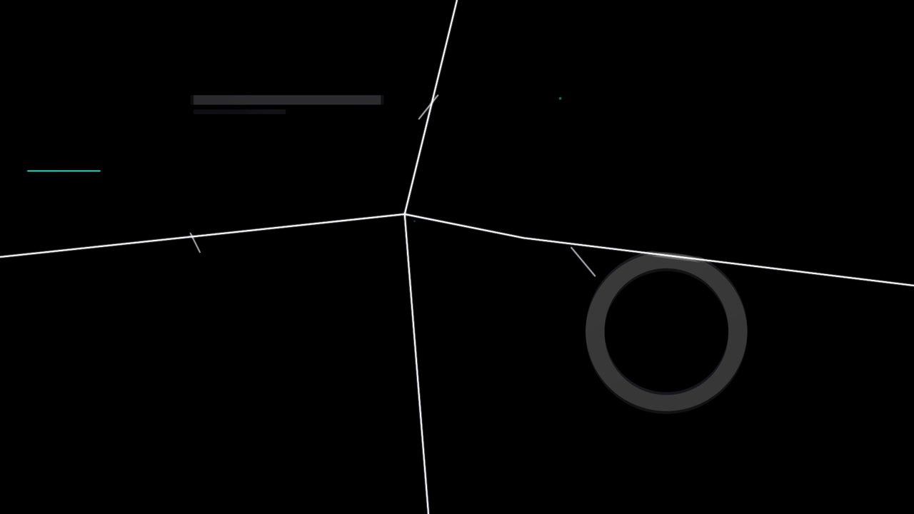 Interfaccia Digitale Astratta con Linee Geometriche e Cerchi Pulsanti