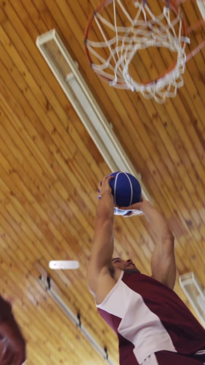 Animazione di elaborazione dati digitali su diversi giocatori di basket
