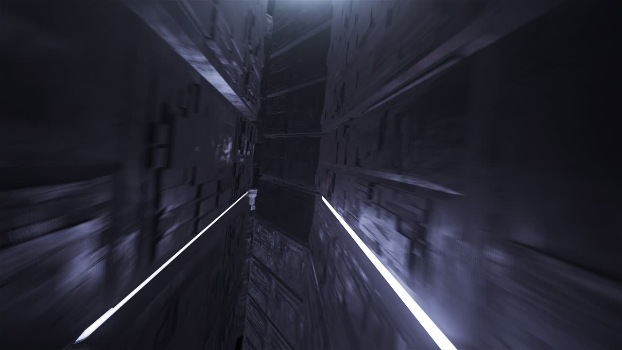 vj 루프 디지털 네온 터널