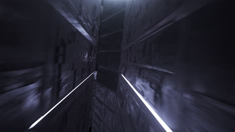 túnel de neón digital de bucle vj