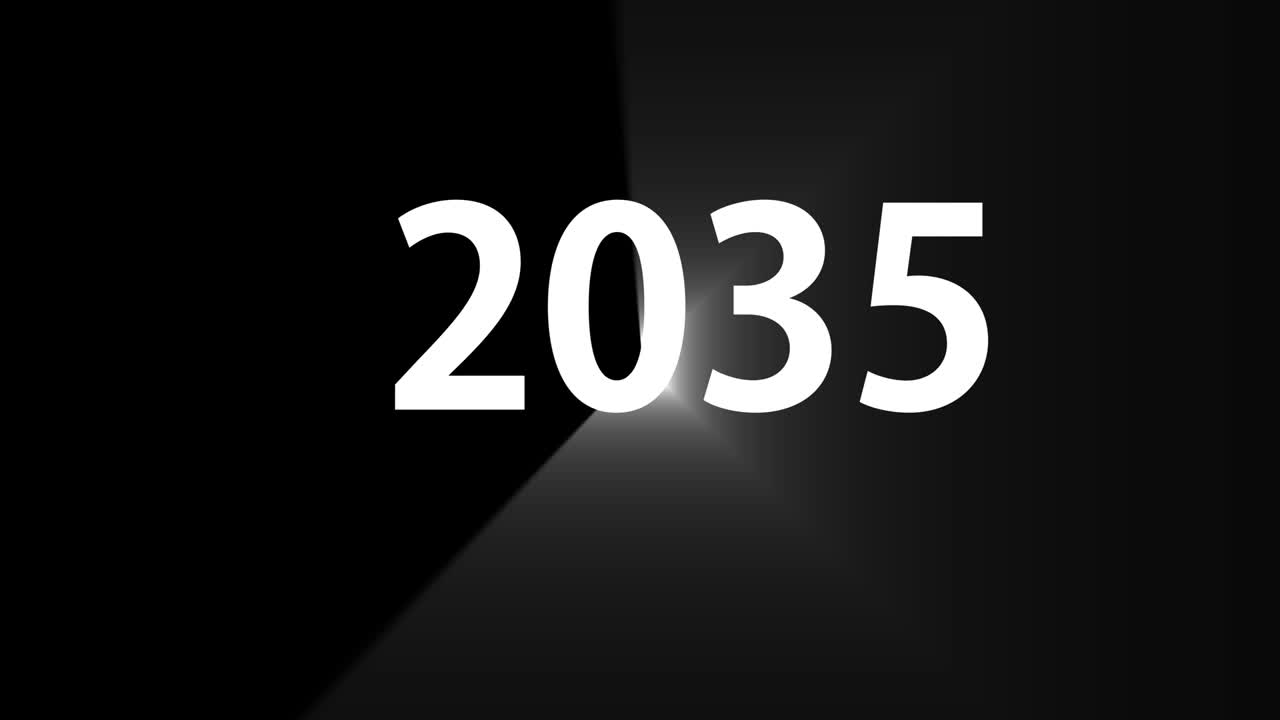 2035 animazione di testo motion graphics