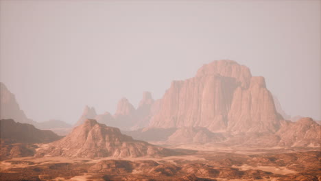 monument valley landscape in the sunset light