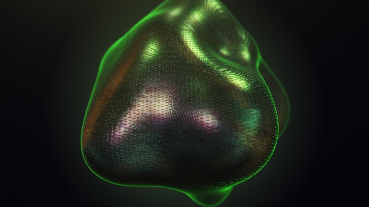 Digital Sphere In Mesmerizing Motion With Luminous Reflections