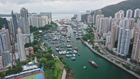 Refugio-Contra-Tifones-En-Aberdeen,-Hong-Kong