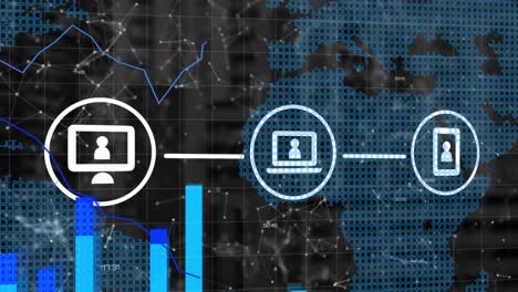 Animation-of-media-icons-over-data-processing