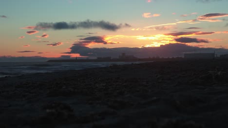 smooth beach timelapse after sunset