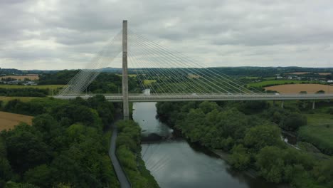 The-Mary-McAleese-Boyne-Valley-Bridge-is-a-cable-stayed-bridge-in-County-Meath,-and-Co-Louth,-Ireland