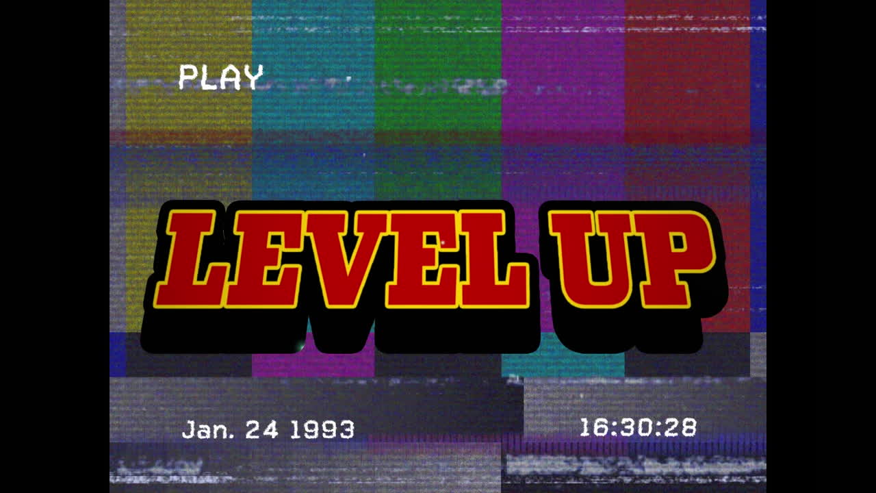 새해 배경에 미소 이모지 텍스트를 재생 텍스트의 애니메이션