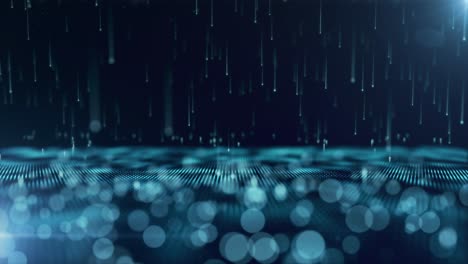 abstract digital rain background