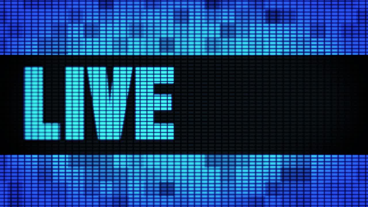 Live Broadcast on Digital Screen