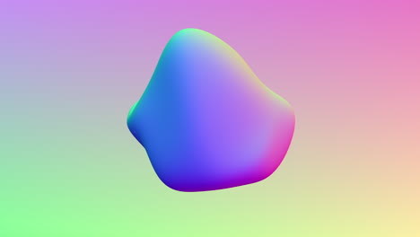 rainbow mystical geometric form on gradient