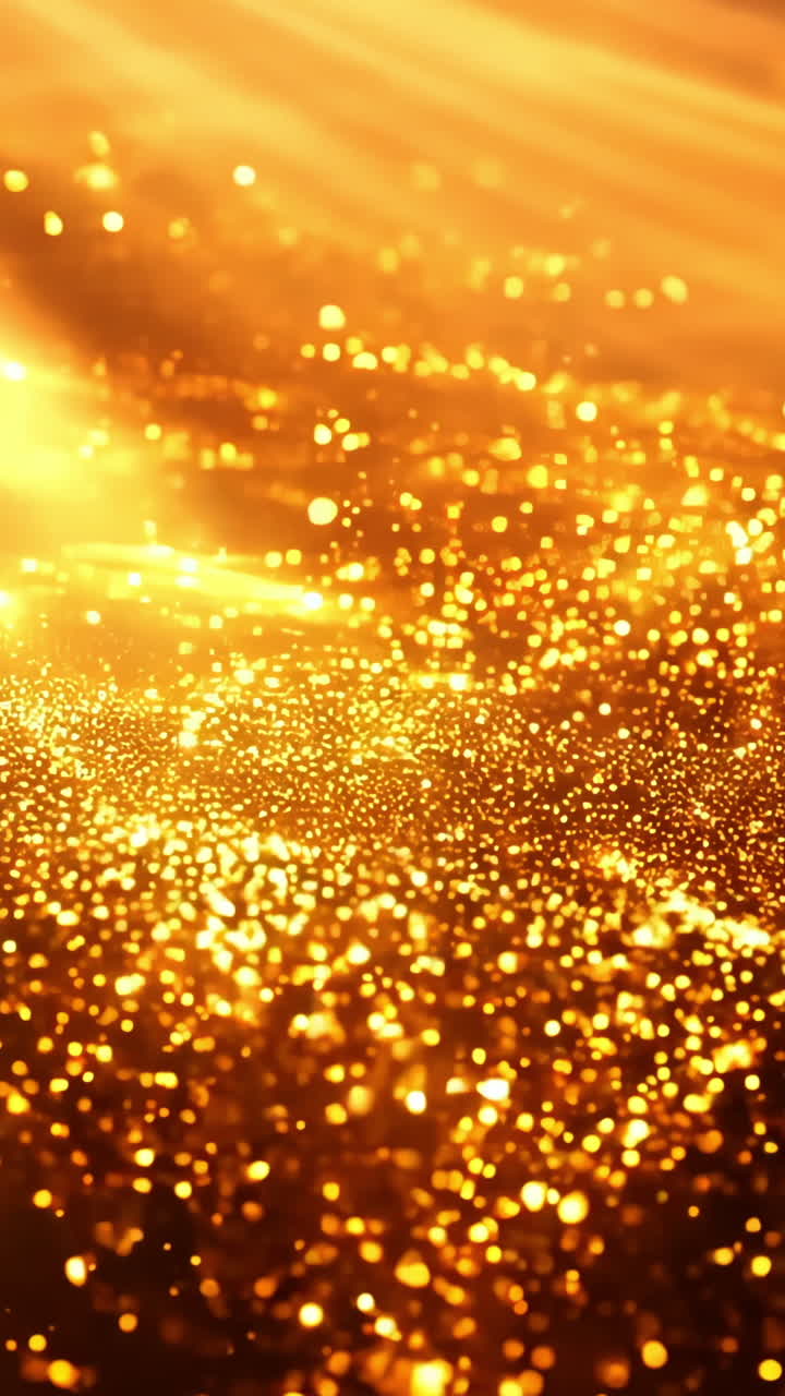 A bright orange background with a lot of sparkles. The sparkles are scattered all over the background and they are reflecting the light. Scene is energetic and lively