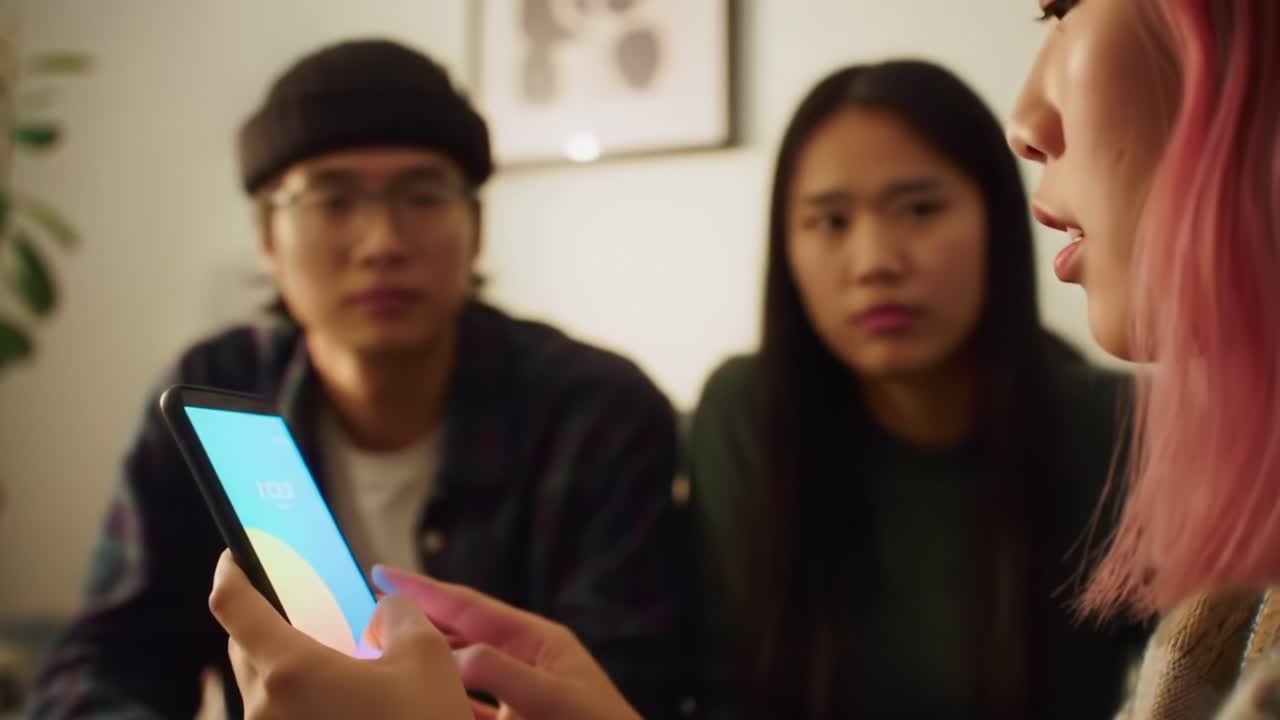 Engaging Conversation Among Friends as They Explore a Mobile Application: Focus on the Interaction and Expressions