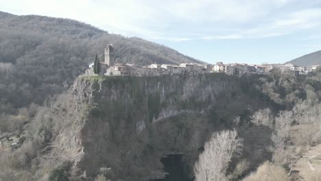 footage filmed in barcelona, in a village named castellfollit with dji mini 3 pro in 4k