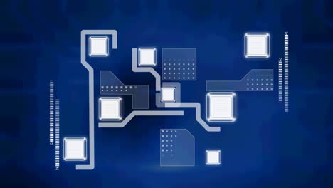 animation of network of connections over digital screens