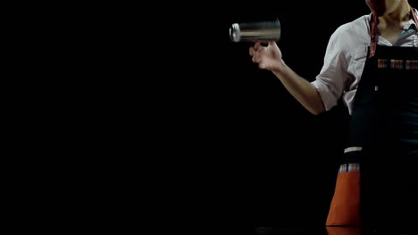 bartender juggling shaker