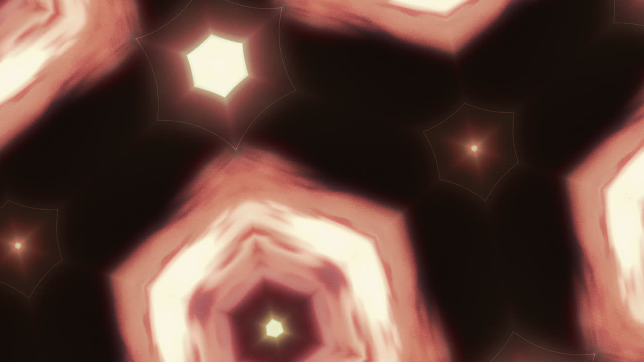 Abstract triangle-like kaleidoscope animated pattern