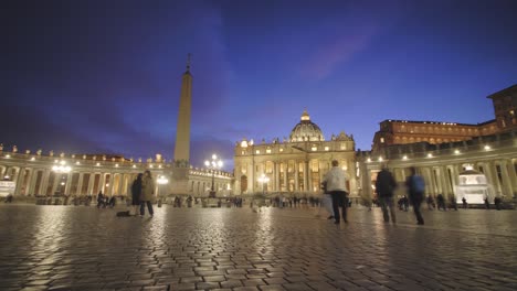 time-lapse of st peters square