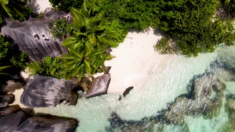 seychelles la digue rocks aerial drone42.mp4