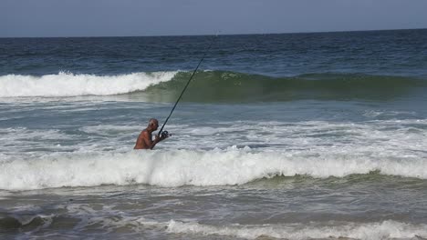 fishing at an epic northcoast location at yarra beach on the caribbean island of trinidad