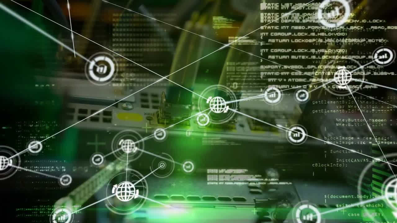 animación de la red de conexiones a través del servidor