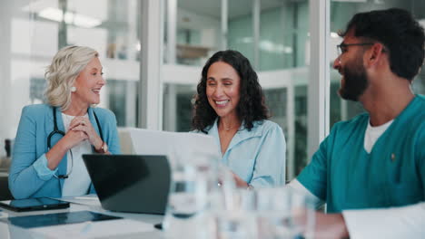 doctors celebrating success in a meeting