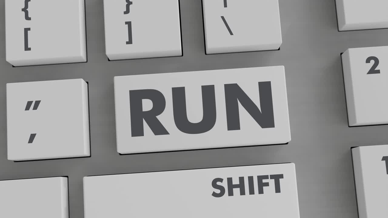 RUN BUTTON PRESSING ON KEYBOARD