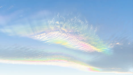 iridescent clouds