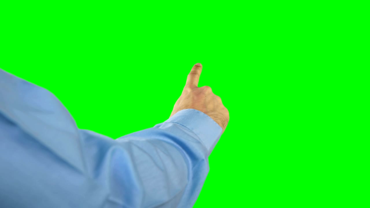 디지털 스크린 4k를 만지는 남자의 손