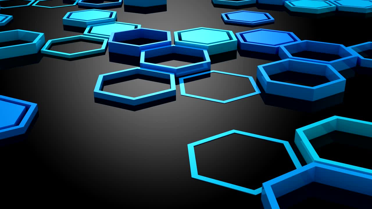 el fondo de los hexágonos