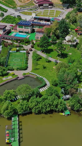 aerial view of a resort complex