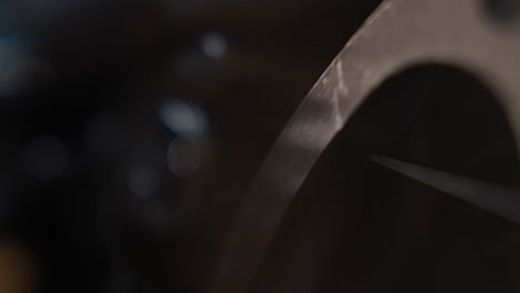 close-up of metal part
