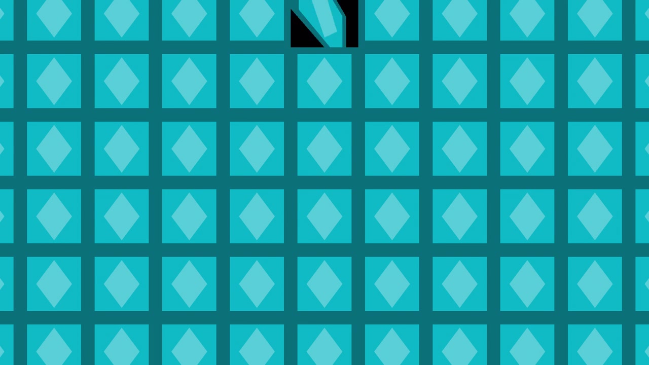 Teal Diamond Grid Pattern