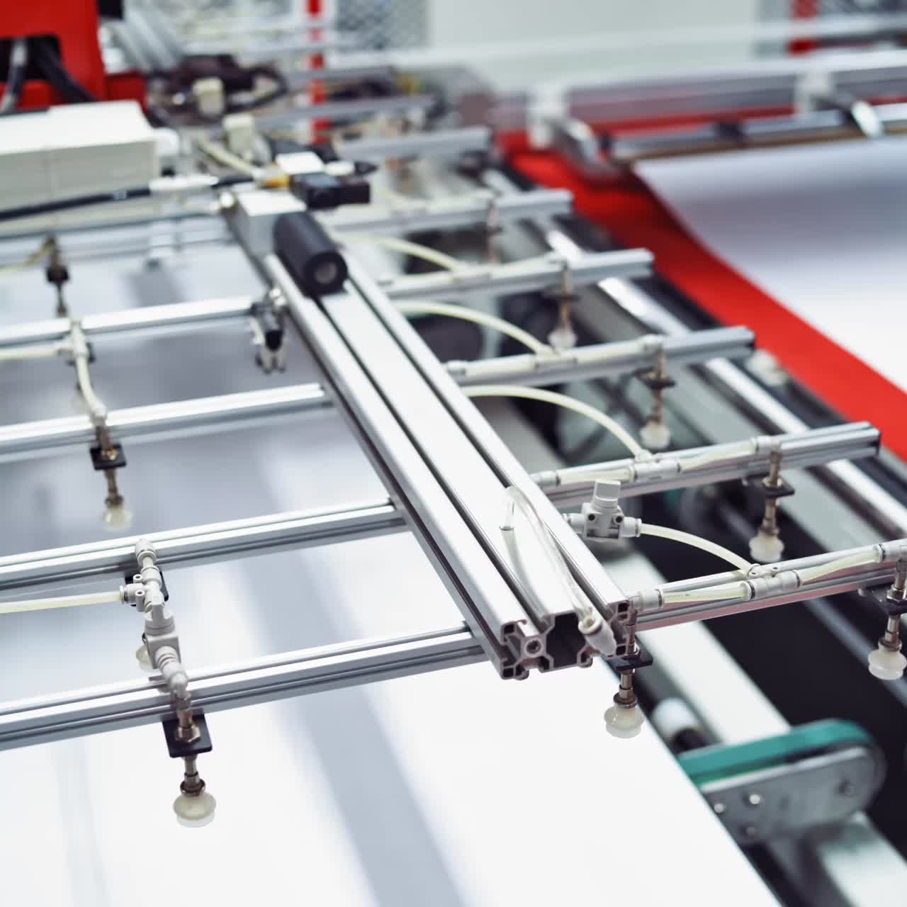 Working in solar panel factory