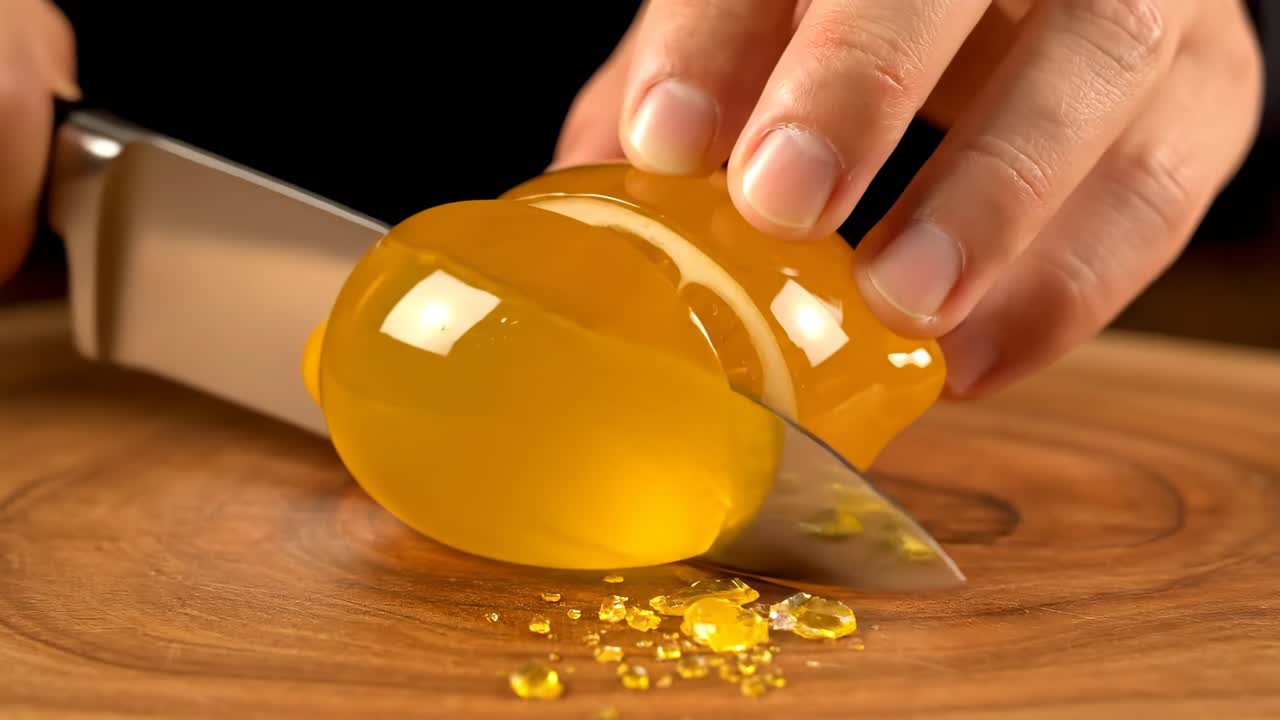 레몬을 잘라내는 것