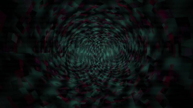 Hypnotic Swirling Digital Tunnel Background Animation