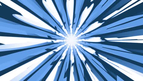 abstract blue and white cartoon background looped tunnel animation