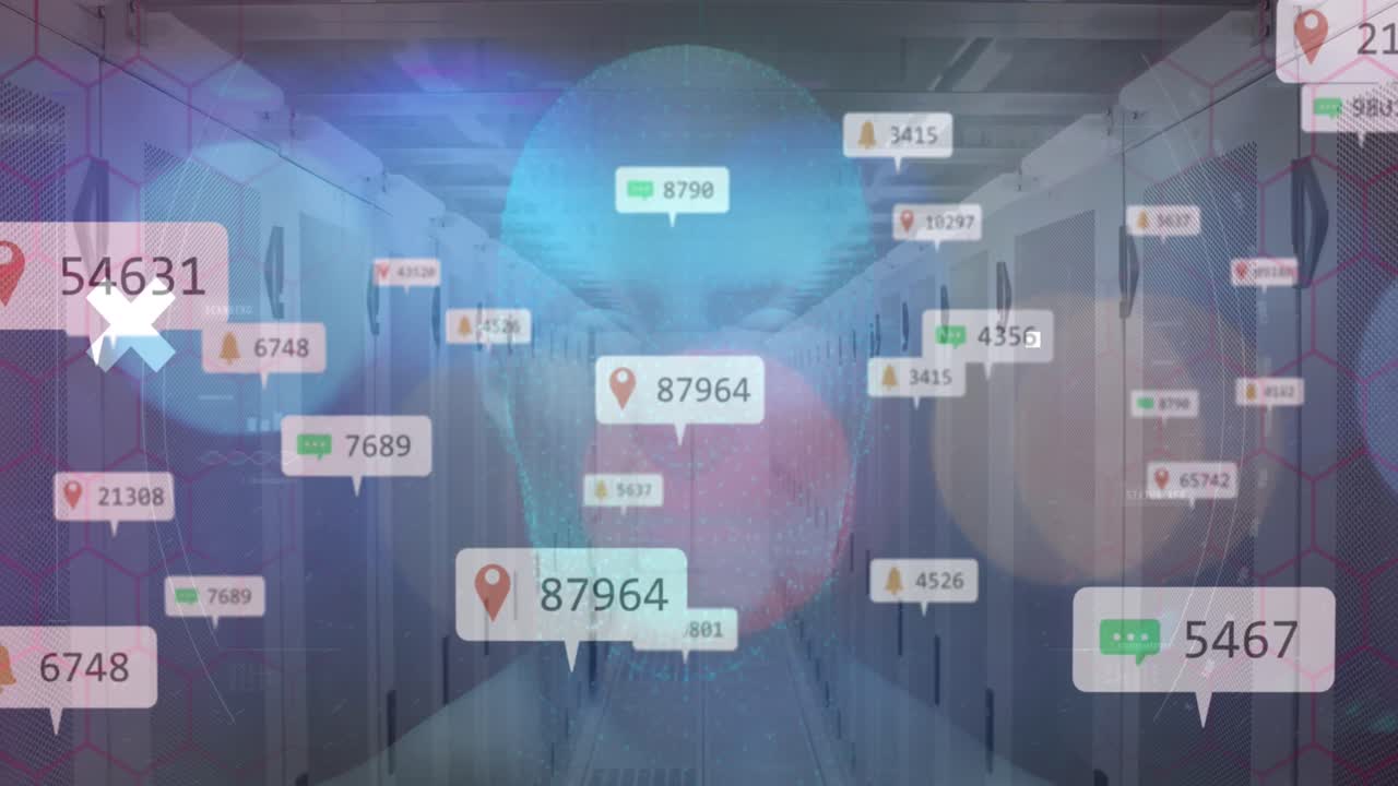 서버  ⁇ 에서 소셜 미디어 아이콘의 애니메이션