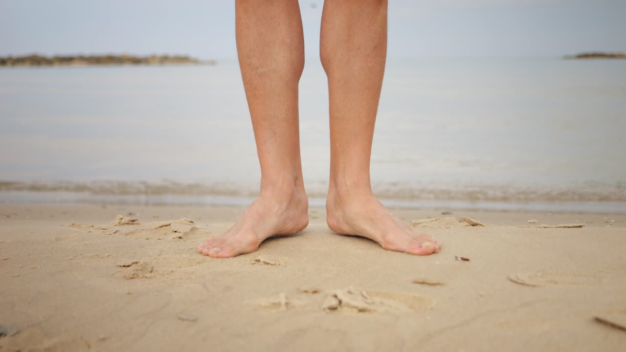 해변에서 훈련하고 운동하는 시간