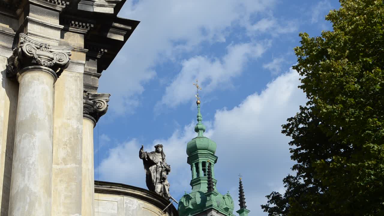 Ukrainian Greco-catholic church. Lviv, Ukraine. The Dominican church and monastery in Lviv, Ukraine is located in the city's Old Town, today serves as the Greek Catholic church of the Holy Eucharist