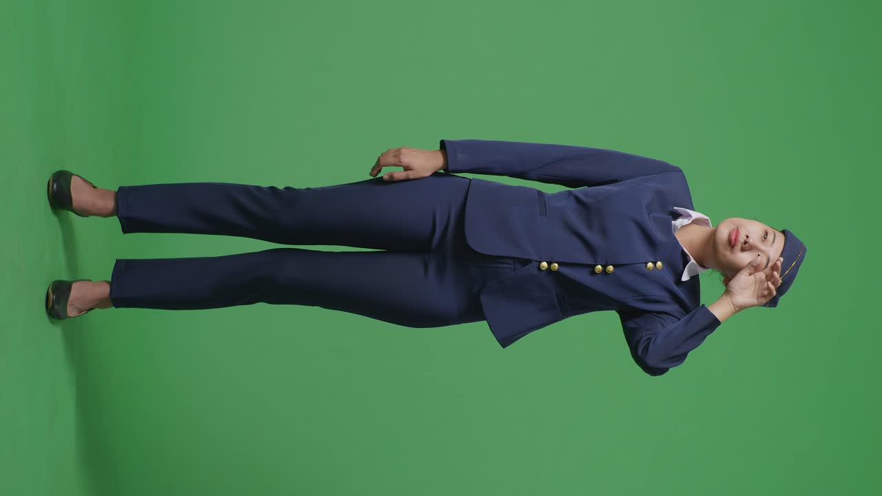 유니폼을 입은 승무원